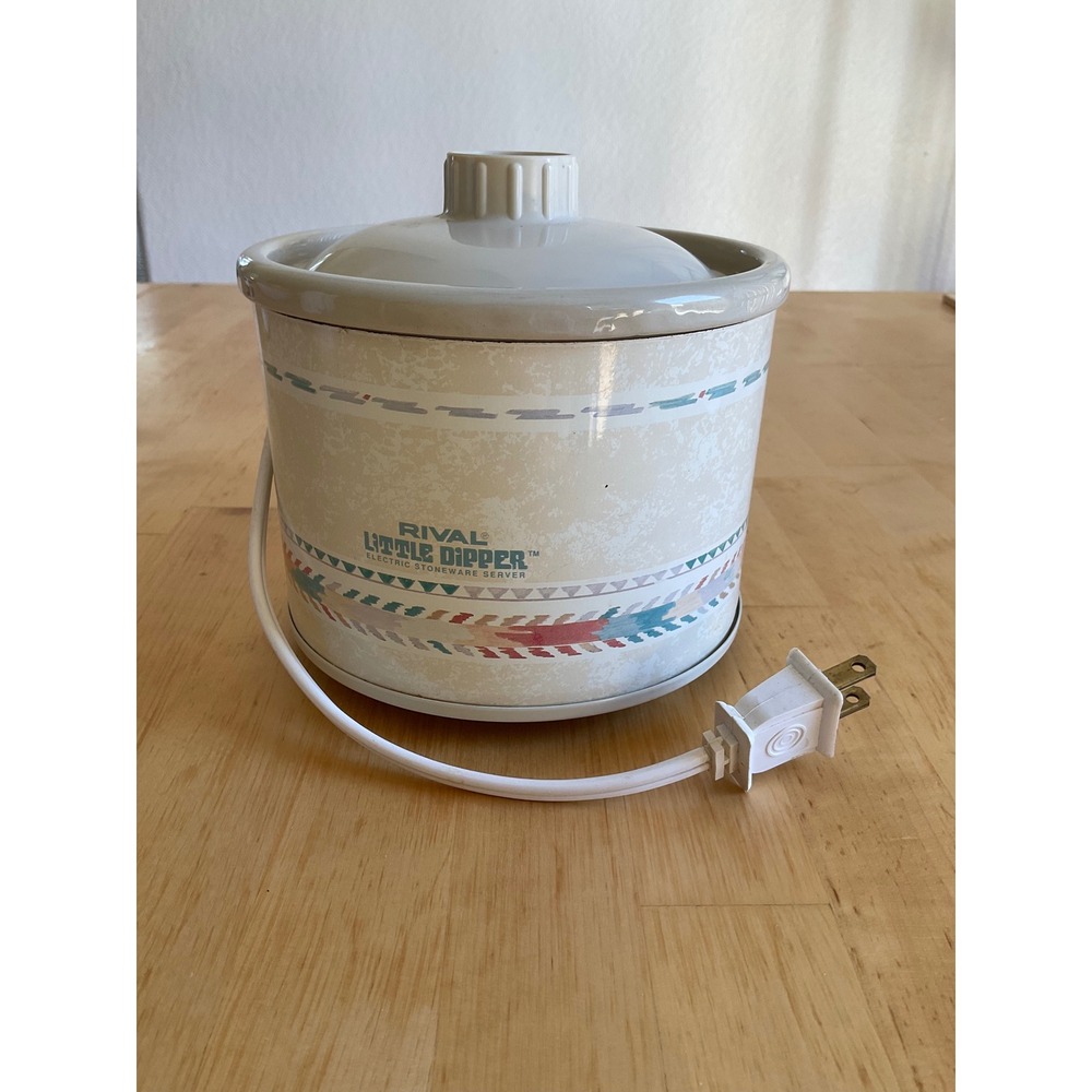 Rival Little Dipper Electric Stoneware Server 3204 Southwestern Print